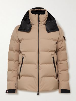 Montgetech Logo-Appliquéd Quilted Stretch-Nylon Hooded Down Ski Jacket Montgetech Logo-Appliquéd Quilted Stretch-Nylon Hooded Down Ski Jacket