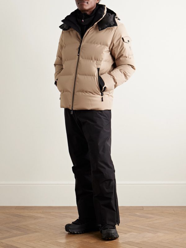 Montgetech Logo-Appliquéd Quilted Stretch-Nylon Hooded Down Ski Jacket - OU Montgetech Logo-Appliquéd Quilted Stretch-Nylon Hooded Down Ski Jacket - OU