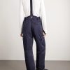 Wide-Leg Padded Ski Salopettes - BK Wide-Leg Padded Ski Salopettes - BK