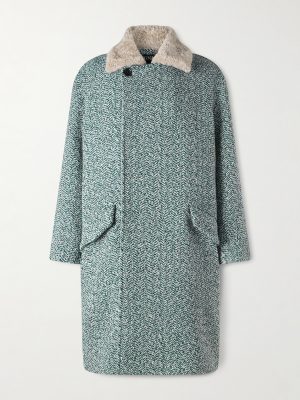 Double-Breasted Wool and Cashmere-Blend Tweed Coat Double-Breasted Wool and Cashmere-Blend Tweed Coat