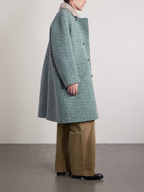 Double-Breasted Wool and Cashmere-Blend Tweed Coat - OU