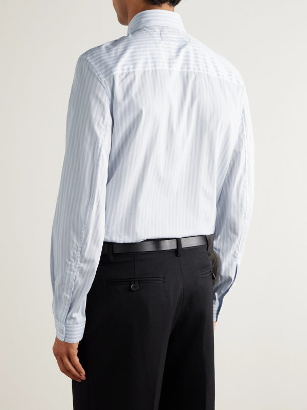 Striped Cotton Shirt - BK Striped Cotton Shirt - BK