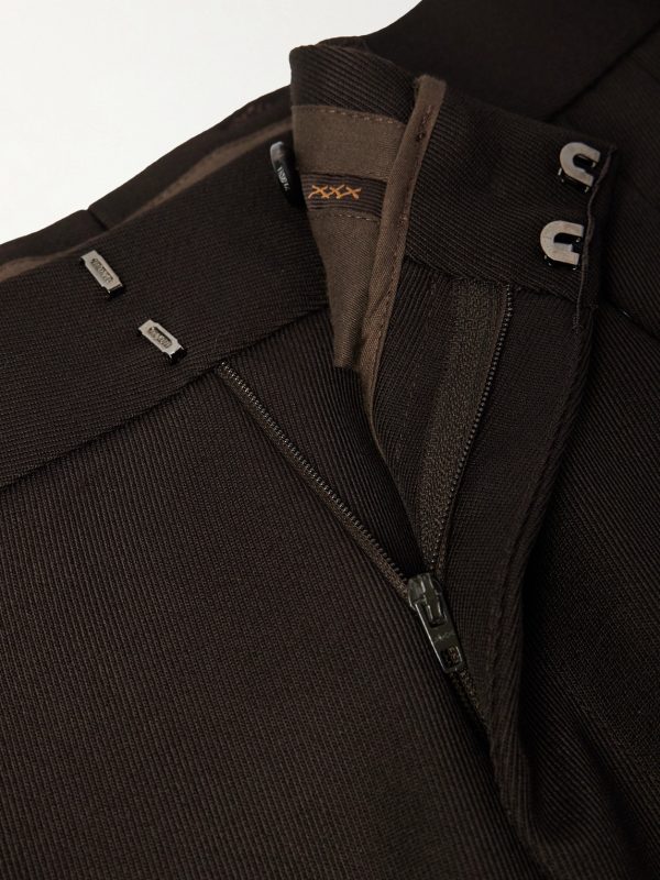 Straight-Leg Wool-Twill Trousers - E1 Straight-Leg Wool-Twill Trousers - E1