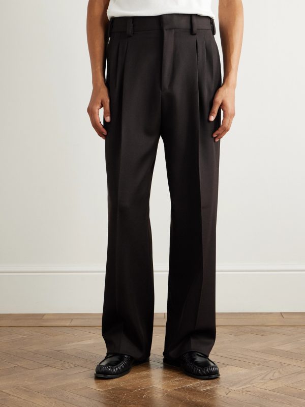 Straight-Leg Wool-Twill Trousers - FR Straight-Leg Wool-Twill Trousers - FR