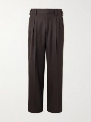 Straight-Leg Wool-Twill Trousers Straight-Leg Wool-Twill Trousers