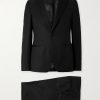 Slim-Fit Satin-Trimmed Wool and Mohair-Blend Twill Tuxedo Slim-Fit Satin-Trimmed Wool and Mohair-Blend Twill Tuxedo