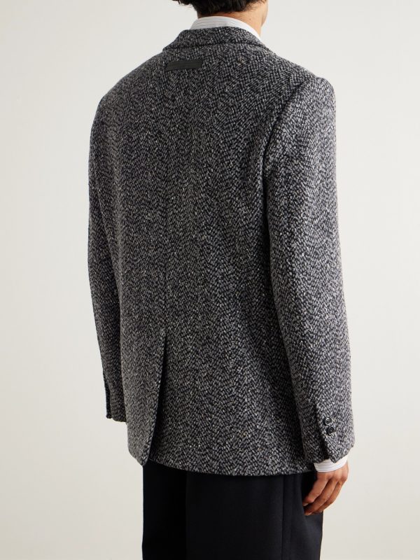 Wool and Cashmere-Blend Suit Jacket - BK Wool and Cashmere-Blend Suit Jacket - BK