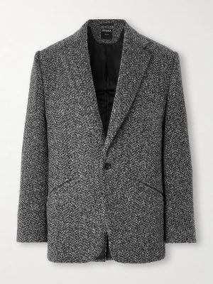 Wool and Cashmere-Blend Suit Jacket