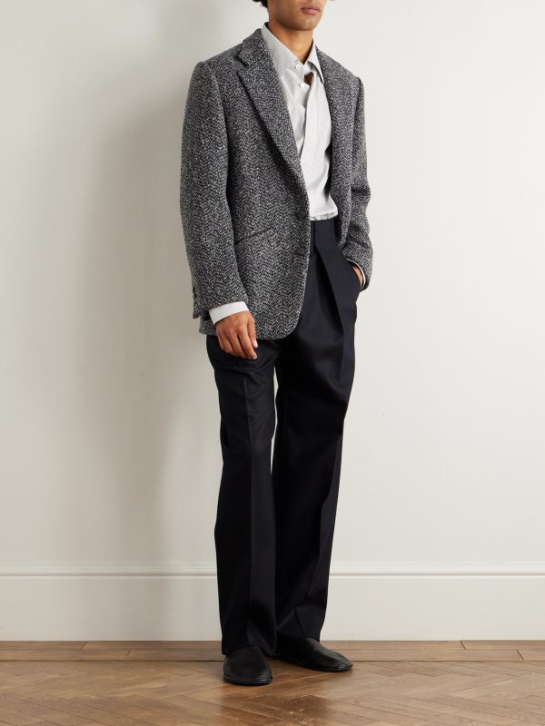 Wool and Cashmere-Blend Suit Jacket - OU Wool and Cashmere-Blend Suit Jacket - OU