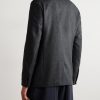 Il Conte Leather-Trimmed Oasi Cashmere Overshirt - BK Il Conte Leather-Trimmed Oasi Cashmere Overshirt - BK