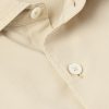 Spread-Collar Mulberry Silk Shirt - CU