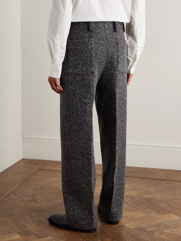 Straight-Leg Wool and Cashmere-Blend Suit Trousers - BK