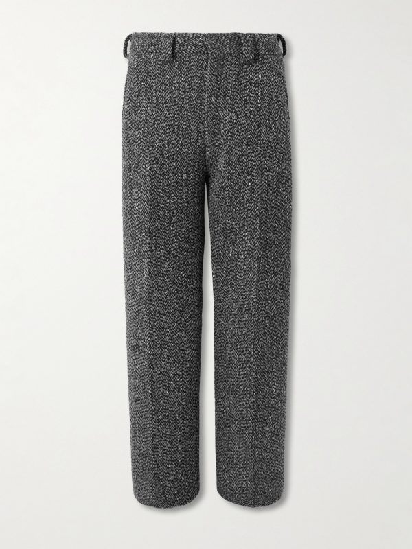Straight-Leg Wool and Cashmere-Blend Suit Trousers