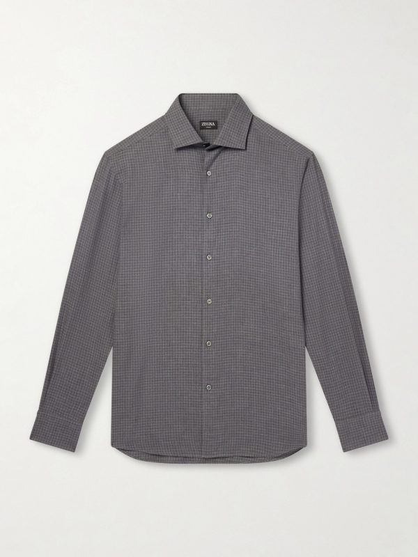 Checked Cashco-Twill Shirt Checked Cashco-Twill Shirt