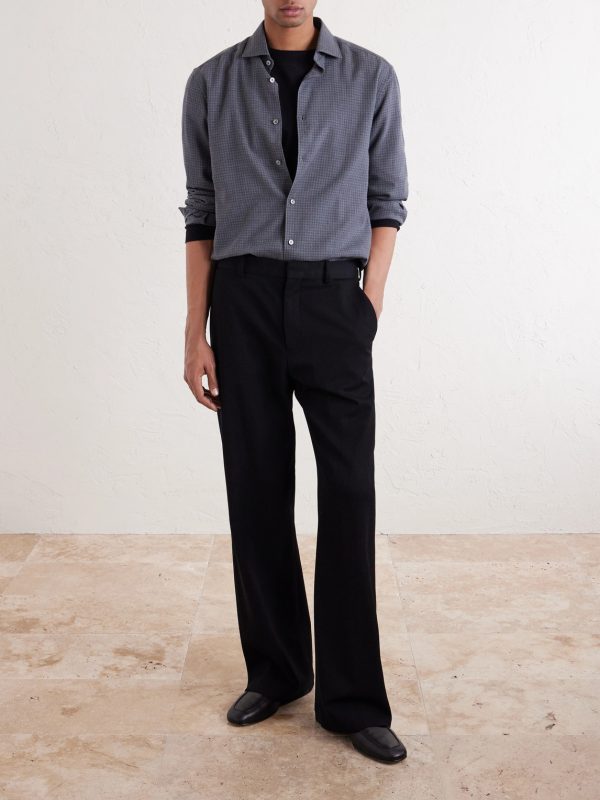 Checked Cashco-Twill Shirt - OU Checked Cashco-Twill Shirt - OU