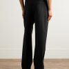 Straight-Leg Pleated Wool Trousers - BK Straight-Leg Pleated Wool Trousers - BK