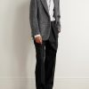 Straight-Leg Pleated Wool Trousers - OU Straight-Leg Pleated Wool Trousers - OU
