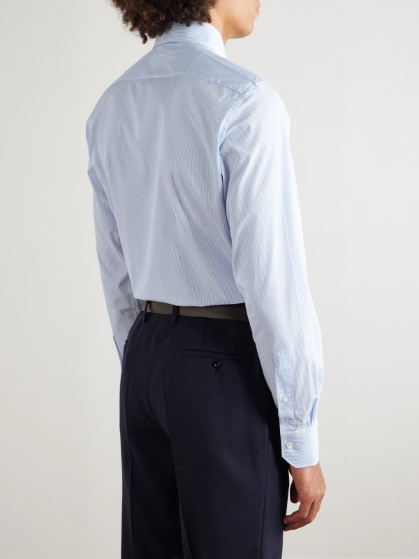 Striped Cotton Shirt - BK Striped Cotton Shirt - BK