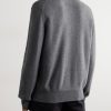 Leather-Trimmed Oasi Cashmere Half-Zip Sweater - BK Leather-Trimmed Oasi Cashmere Half-Zip Sweater - BK