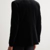 Satin-Trimmed Cotton-Velvet Tuxedo Jacket - BK