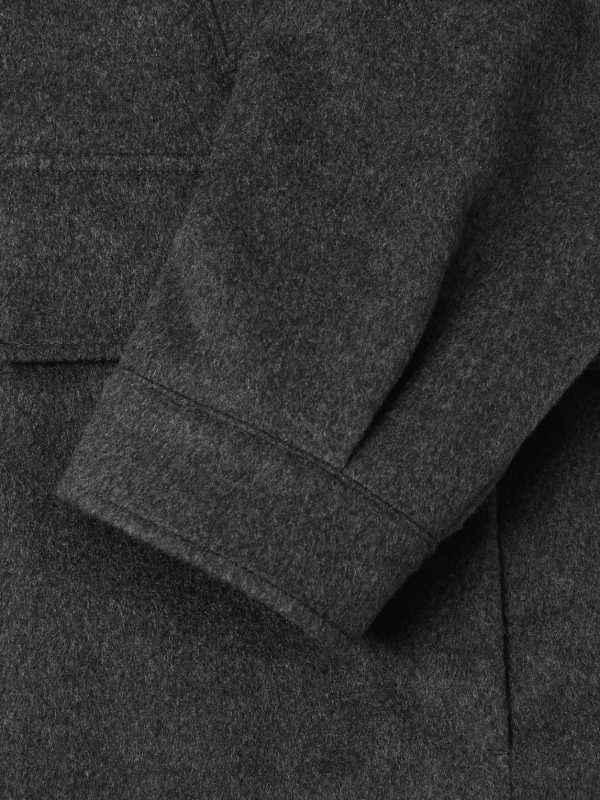 Padded Suede-Trimmed Oasi Cashmere Coat - E1 Padded Suede-Trimmed Oasi Cashmere Coat - E1