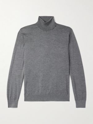 Cashmere and Silk-Blend Rollneck Sweater Cashmere and Silk-Blend Rollneck Sweater