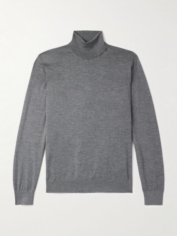 Cashmere and Silk-Blend Rollneck Sweater Cashmere and Silk-Blend Rollneck Sweater