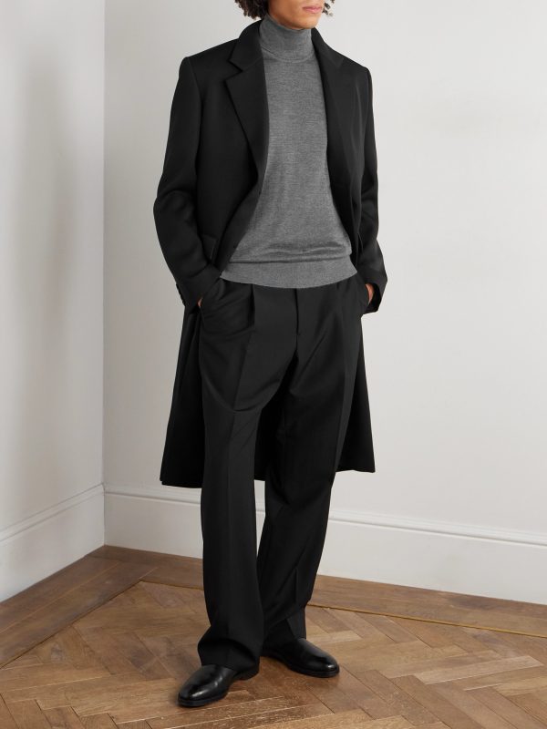 Cashmere and Silk-Blend Rollneck Sweater - OU Cashmere and Silk-Blend Rollneck Sweater - OU