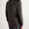 Padded Full-Grain Leather Field Jacket - BK Padded Full-Grain Leather Field Jacket - BK