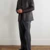 Padded Full-Grain Leather Field Jacket - OU Padded Full-Grain Leather Field Jacket - OU