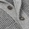 Shawl-Collar Waffle-Knit Cashmere and Mohair-Blend Cardigan - CU
