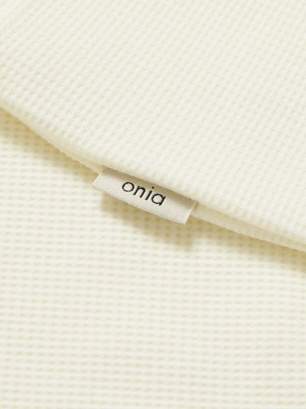 Crocheted-Knit Cotton Polo Shirt - CU