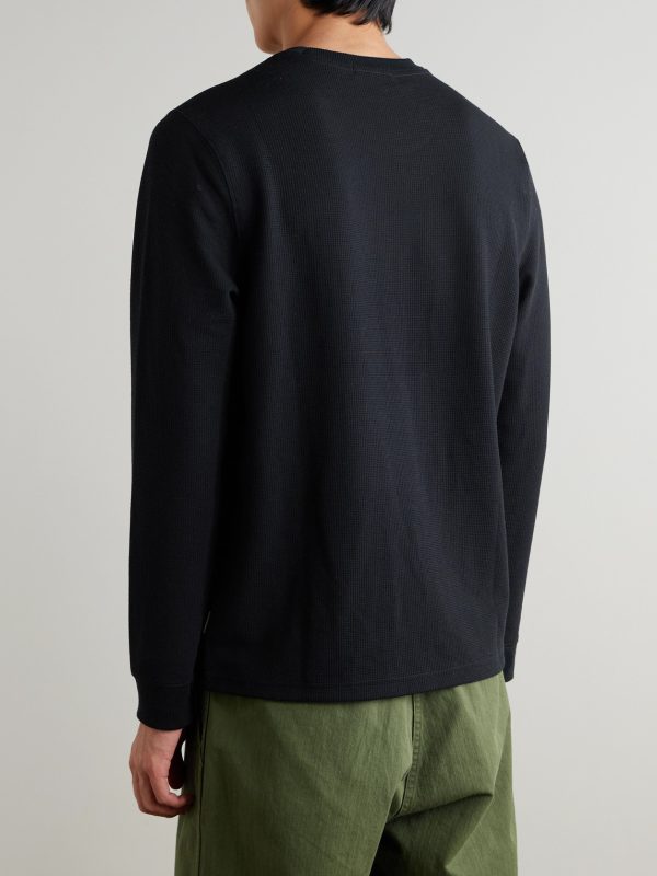 Waffle-Knit T-Shirt - BK Waffle-Knit T-Shirt - BK