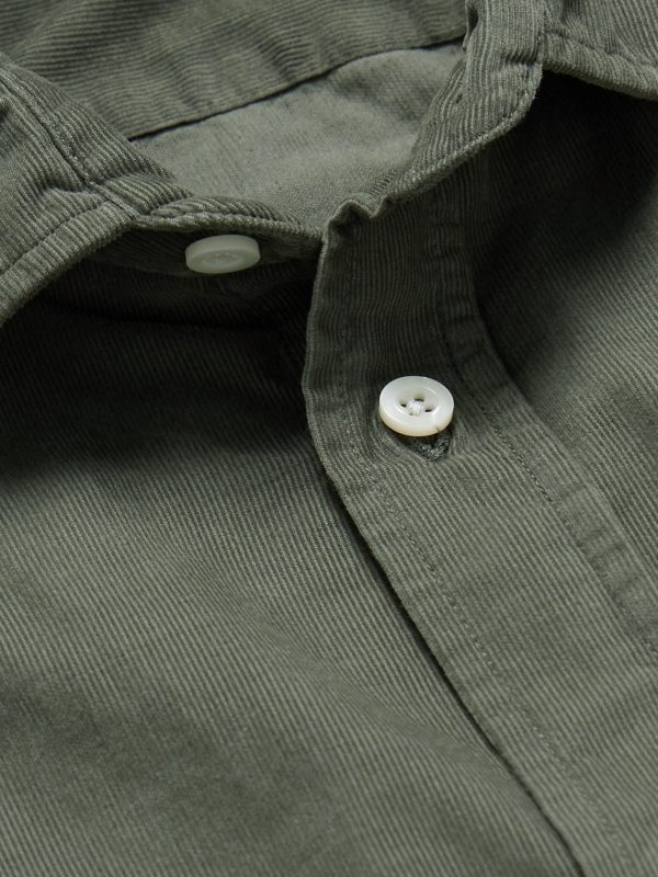 Garment-Dyed Cotton-Corduroy Shirt - CU