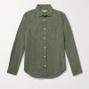 Garment-Dyed Cotton-Corduroy Shirt