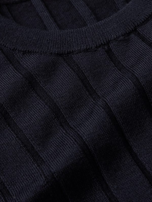 Slim-Fit Ribbed Merino Wool Sweater - CU
