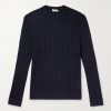Slim-Fit Ribbed Merino Wool Sweater