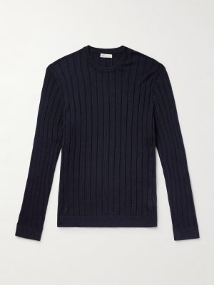 Slim-Fit Ribbed Merino Wool Sweater Slim-Fit Ribbed Merino Wool Sweater