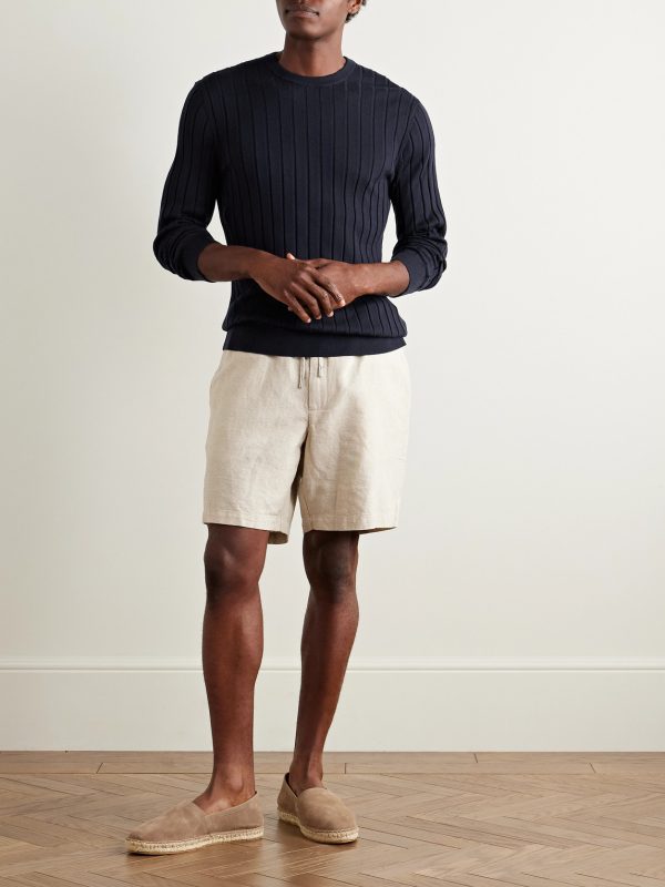 Slim-Fit Ribbed Merino Wool Sweater - OU