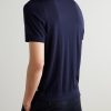 Slim-Fit Merino Wool Polo Shirt - BK Slim-Fit Merino Wool Polo Shirt - BK