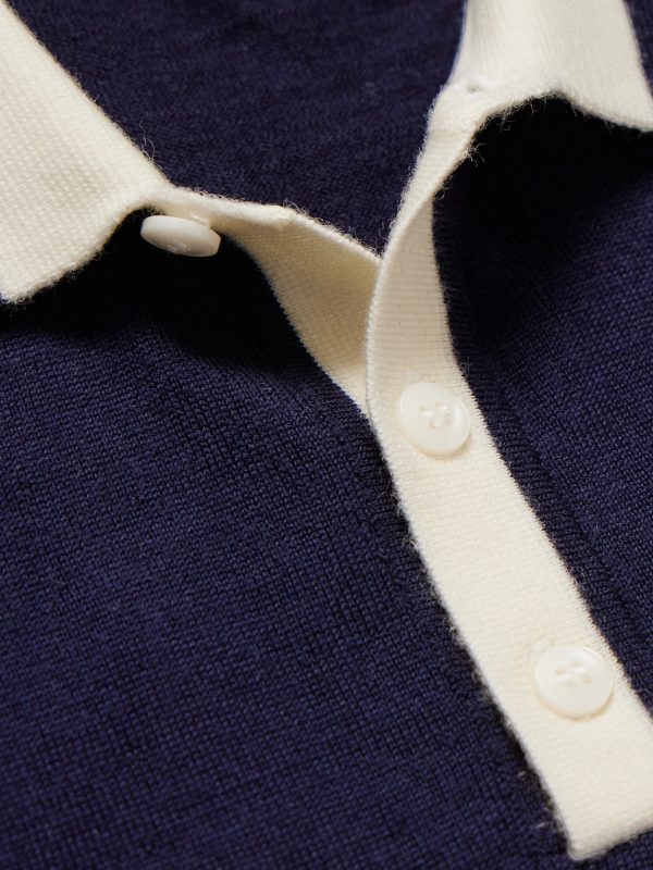 Slim-Fit Merino Wool Polo Shirt - CU Slim-Fit Merino Wool Polo Shirt - CU