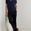 Slim-Fit Merino Wool Polo Shirt - OU Slim-Fit Merino Wool Polo Shirt - OU