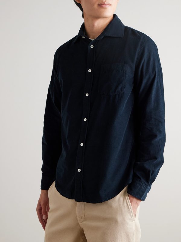 Garment-Dyed Cotton-Corduroy Shirt - FR