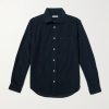 Garment-Dyed Cotton-Corduroy Shirt