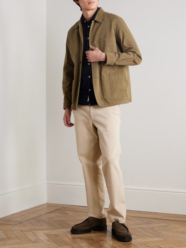 Garment-Dyed Cotton-Corduroy Shirt - OU