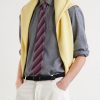 2.7cm Leather-Trimmed Woven Cord Belt - OU