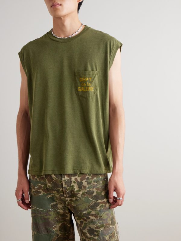 Logo-Print Cotton-Jersey Tank Top - FR Logo-Print Cotton-Jersey Tank Top - FR