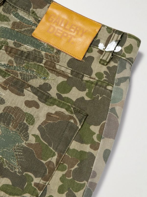 Venura Straight-Leg Patchwork Camouflage-Print Cotton-Canvas Trousers - CU Venura Straight-Leg Patchwork Camouflage-Print Cotton-Canvas Trousers - CU
