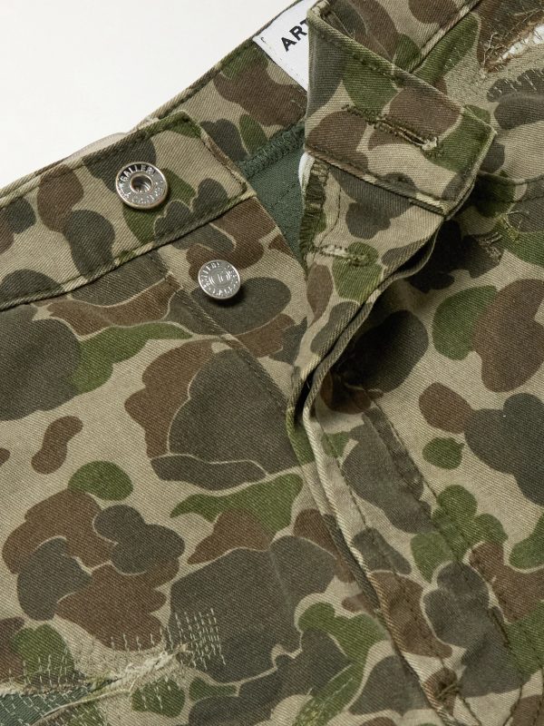 Venura Straight-Leg Patchwork Camouflage-Print Cotton-Canvas Trousers - E1 Venura Straight-Leg Patchwork Camouflage-Print Cotton-Canvas Trousers - E1