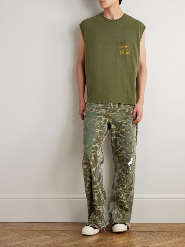 Venura Straight-Leg Patchwork Camouflage-Print Cotton-Canvas Trousers - OU Venura Straight-Leg Patchwork Camouflage-Print Cotton-Canvas Trousers - OU